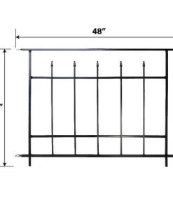 Enchanted Garden Victorian Fence Panel 36" X 48" -Enchanted Garden Sale 1711412 01