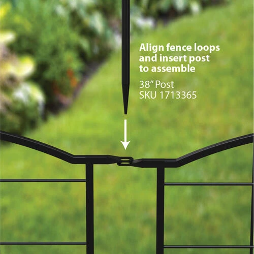 Enchanted Garden Modern Farmhouse Fence Panel 30" X 36" 6 Enchanted Garden Modern Farmhouse Fence Panel 30" X 36" - Image 4