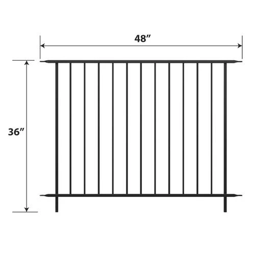 Enchanted Garden Euro Sectional Fence Panel 36" X 48" 3 Enchanted Garden Euro Sectional Fence Panel 36" X 48" - Image 2
