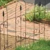 Enchanted Garden™ 2'8"H X 8'W Finial Steel Black Garden Border Fence -Enchanted Garden Sale 1713328