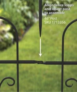 Enchanted Garden™ 3'2" X 4' Broadway Border Fence 14 Enchanted Garden™ 3'2" X 4' Broadway Border Fence -Enchanted Garden Sale 1713345 05