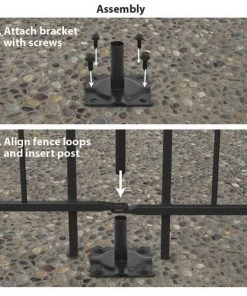 Enchanted Garden™ Fence Surface Mount Bracket 7 Enchanted Garden™ Fence Surface Mount Bracket -Enchanted Garden Sale 1713368 2