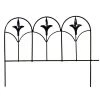 Enchanted Garden™ 11"H X 15"W Finial Steel Black Garden Border Fence -Enchanted Garden Sale 1713378 83676MN 1800px