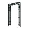 Enchanted Garden 52"W X 78"H Black Mission Arbor -Enchanted Garden Sale 1713414