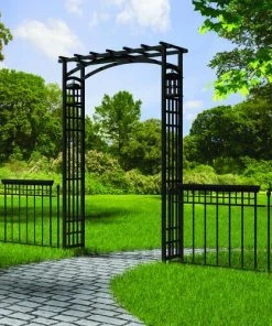 Enchanted Garden 52"W X 78"H Black Mission Arbor 13 Enchanted Garden 52"W X 78"H Black Mission Arbor -Enchanted Garden Sale 1713414 MISSION