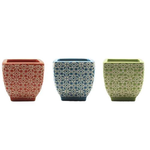 Enchanted Garden™ Ceramic Citronella Candle 3-Pack 3 Enchanted Garden™ Ceramic Citronella Candle 3-Pack