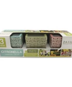 Enchanted Garden™ Ceramic Citronella Candle 3-Pack 5 Enchanted Garden™ Ceramic Citronella Candle 3-Pack -Enchanted Garden Sale 20934CE 3 2