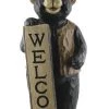 Enchanted Garden™ 40" Standing Bear Statue With Welcome Sign -Enchanted Garden Sale 20DKSG05