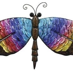 Enchanted Garden™ 14" Metal Dragonfly Outdoor Wall Art