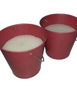 Enchanted Garden™ 2-Pack Painted Citronella Bucket - Assorted Colors