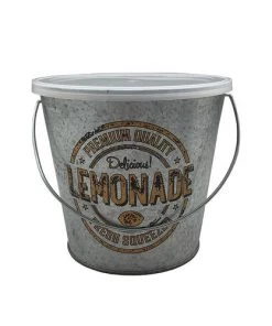 Enchanted Garden™ 5" Metal Retro Bucket Citronella Candle - Assorted Styles -Enchanted Garden Sale 21234G GL 2