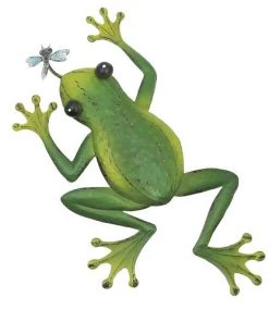 Enchanted Garden™ 22" Metal Frog Outdoor Wall Art