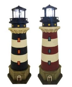 Enchanted Garden™ 22" Solar Resin Lighthouse Statue - Assorted Styles