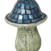 Enchanted Garden™ 8.2" Blue Cement Mushroom Statue -Enchanted Garden Sale 21WH 31485B