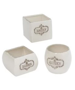 Enchanted Garden™ 4.5" Garden Ceramic Container - Assorted Styles