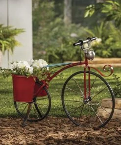 Enchanted Garden™ 20" Metal Antique Bicycle With Planters -Enchanted Garden Sale 2570400MND glam