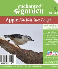 Enchanted Garden™ Apple No-Melt Bird Suet Dough - 11.25 Oz -Enchanted Garden Sale 266 2043Label View