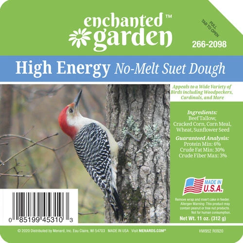 Enchanted Garden™ High Energy No-Melt Bird Suet Dough - 11 Oz 5 Enchanted Garden™ High Energy No-Melt Bird Suet Dough - 11 Oz - Image 3