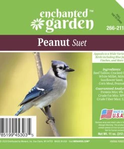 Enchanted Garden™ Peanut Bird Suet Cake - 11 Oz -Enchanted Garden Sale 266 2117Label View