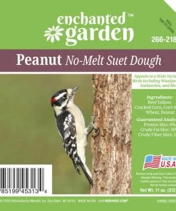 Enchanted Garden™ Peanut No-Melt Bird Suet Dough - 11 Oz -Enchanted Garden Sale 266 2184Label View