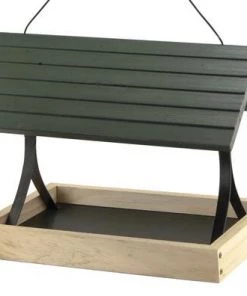 Enchanted Garden® Green Fly-Through Bird Feeder