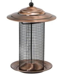 Enchanted Garden® Copper Roof Sunflower Seed Bird Feeder