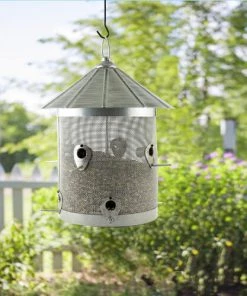 Enchanted Garden® Rustic Farmhouse Galvanized Silo Bird Feeder -Enchanted Garden Sale 2664307 P SC1 new