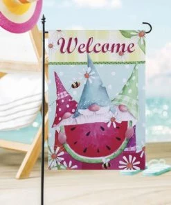 Enchanted Garden™ 12.5" X 18" Garden Flag - Assorted Styles -Enchanted Garden Sale 2723272 Watermelon Gnomes GARDEN flag scenic