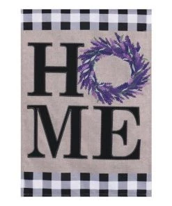 Enchanted Garden™ 12.5" X 18" Applique Flag - Assorted Styles -Enchanted Garden Sale 2723273 HOME Lavender Wreath APPLIQUE flag