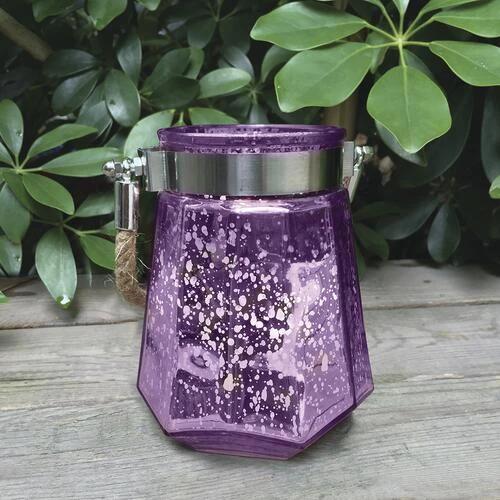 Enchanted Garden™ 5" Glass Flameless Candle Lantern - Assorted Styles 6 Enchanted Garden™ 5" Glass Flameless Candle Lantern - Assorted Styles - Image 4