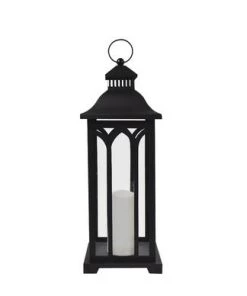 Enchanted Garden™ 30" Metal Flameless Candle LED Lantern