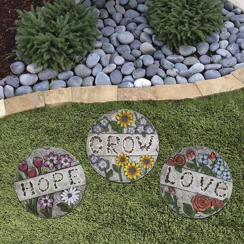 Enchanted Garden™ 10" Stepping Stone - Assorted Styles 4 Enchanted Garden™ 10" Stepping Stone - Assorted Styles - Image 2