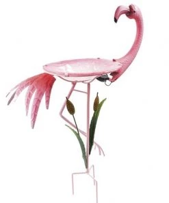 Enchanted Garden™ 20.8" Flamingo Bird Bath