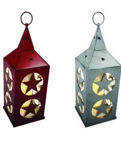 Enchanted Garden™ 17" Metal Cut Out Flameless Candle LED Lantern - Assorted Colors -Enchanted Garden Sale 277 5111 A2