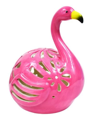 Enchanted Garden™ 8" Ceramic Flameless Tealight Candle LED Lantern - Assorted Styles 6 Enchanted Garden™ 8" Ceramic Flameless Tealight Candle LED Lantern - Assorted Styles - Image 4