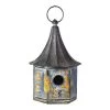 Enchanted Garden® 15" Rustic Blue Bird House 1 Enchanted Garden® 15" Rustic Blue Bird House -Enchanted Garden Sale 277 5169 P SF