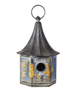 Enchanted Garden® 15" Rustic Blue Bird House