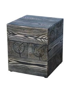 Enchanted Garden™ 17" Knotty Wood Garden Stool