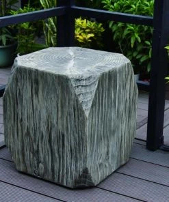 Enchanted Garden™ 17" Hexagon Wood Garden Stool -Enchanted Garden Sale 277 5189 P SC