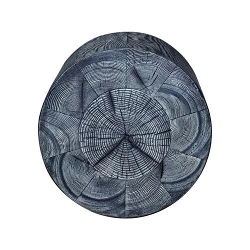 Enchanted Garden™ 17" Round Dark Wood Garden Stool 4 Enchanted Garden™ 17" Round Dark Wood Garden Stool - Image 2