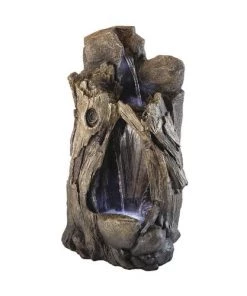 Enchanted Garden™ 52" Tiered Tree Trunk Outdoor Water Fountain -Enchanted Garden Sale 277 5241 P LF1