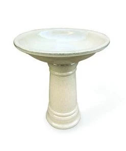 Enchanted Garden™ 17" Ceramic Bird Bath - Assorted Colors -Enchanted Garden Sale 277 5261 Cream