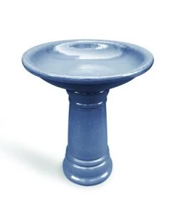 Enchanted Garden™ 17" Ceramic Bird Bath - Assorted Colors
