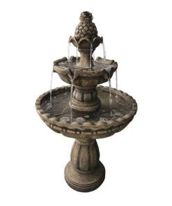Enchanted Garden™ 36.8" Tiered Outdoor Water Fountain