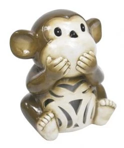 Enchanted Garden™ 7.8" Ceramic Monkey LED Lantern - Assorted Styles -Enchanted Garden Sale 277 5594 3