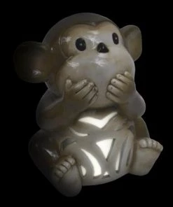 Enchanted Garden™ 7.8" Ceramic Monkey LED Lantern - Assorted Styles -Enchanted Garden Sale 277 5594 4