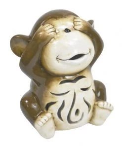 Enchanted Garden™ 7.8" Ceramic Monkey LED Lantern - Assorted Styles -Enchanted Garden Sale 277 5594 5