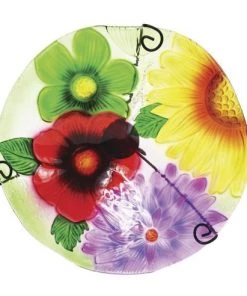 Enchanted Garden™ 11" Glass Floral Bird Bath -Enchanted Garden Sale 277 5671 03 3900px