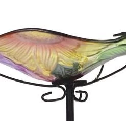 Enchanted Garden™ 11" Glass Floral Bird Bath -Enchanted Garden Sale 277 5671 06 1000px