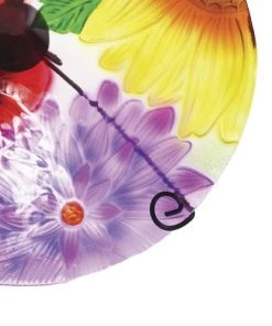 Enchanted Garden™ 11" Glass Floral Bird Bath -Enchanted Garden Sale 277 5671 07 2300px